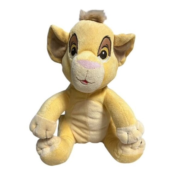 Disney The Lion King Simba Plush Stuffed Animal – Yellow Tan – Disney Store 12" - Picture 1 of 6